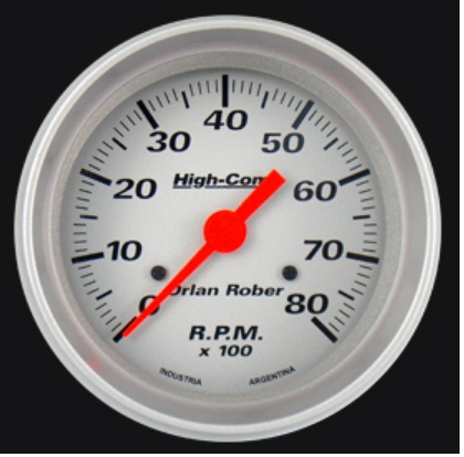 1032P8K - TACOMETRO 8000R 80MM - PLATA